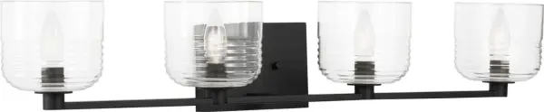 Lochdale Extra Large Vanity Sconce in Midnight Black - Image 4