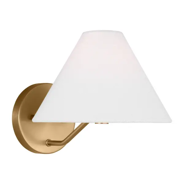 Burke One Light Bath Vanity in Satin Brass