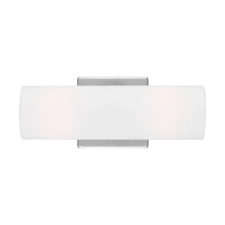 Capalino Two Light Wall Sconce in Brushed Steel