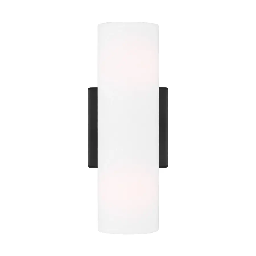 Capalino Two Light Wall Sconce in Midnight Black