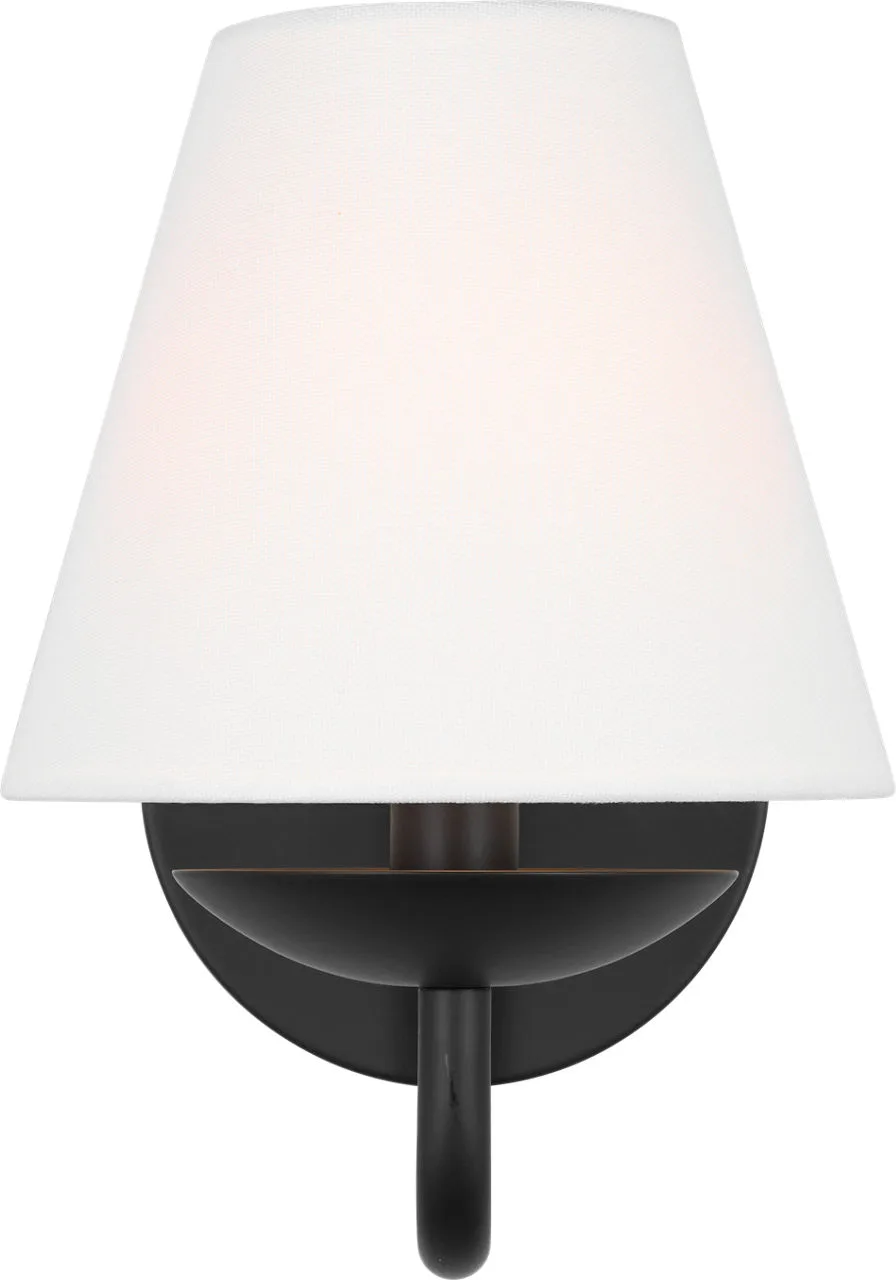Albion Small Sconce in Midnight Black