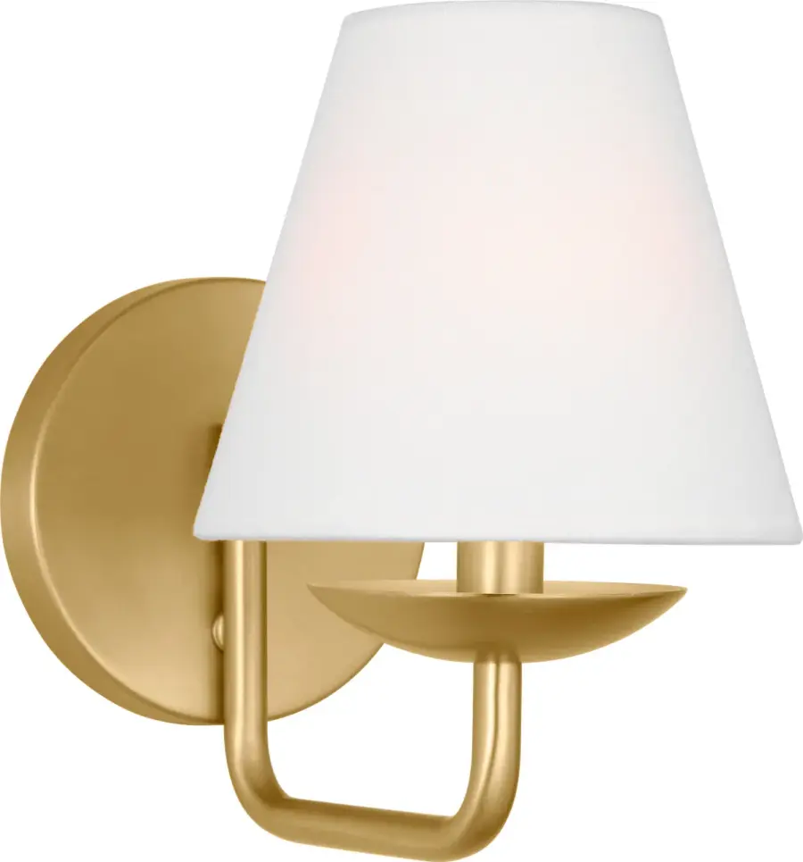 Albion Small Sconce in Satin Brass - Image 2