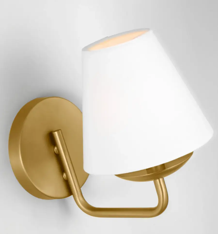 Albion Small Sconce in Satin Brass - Image 3