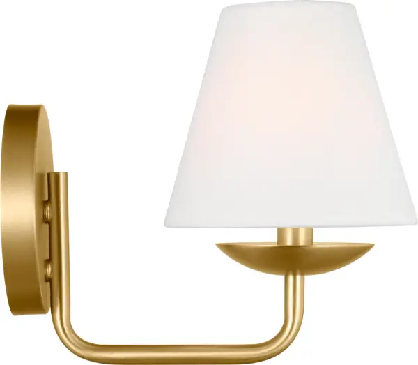 Albion Small Sconce in Satin Brass - Image 4