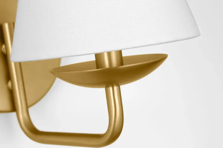 Albion Small Sconce in Satin Brass - Image 5