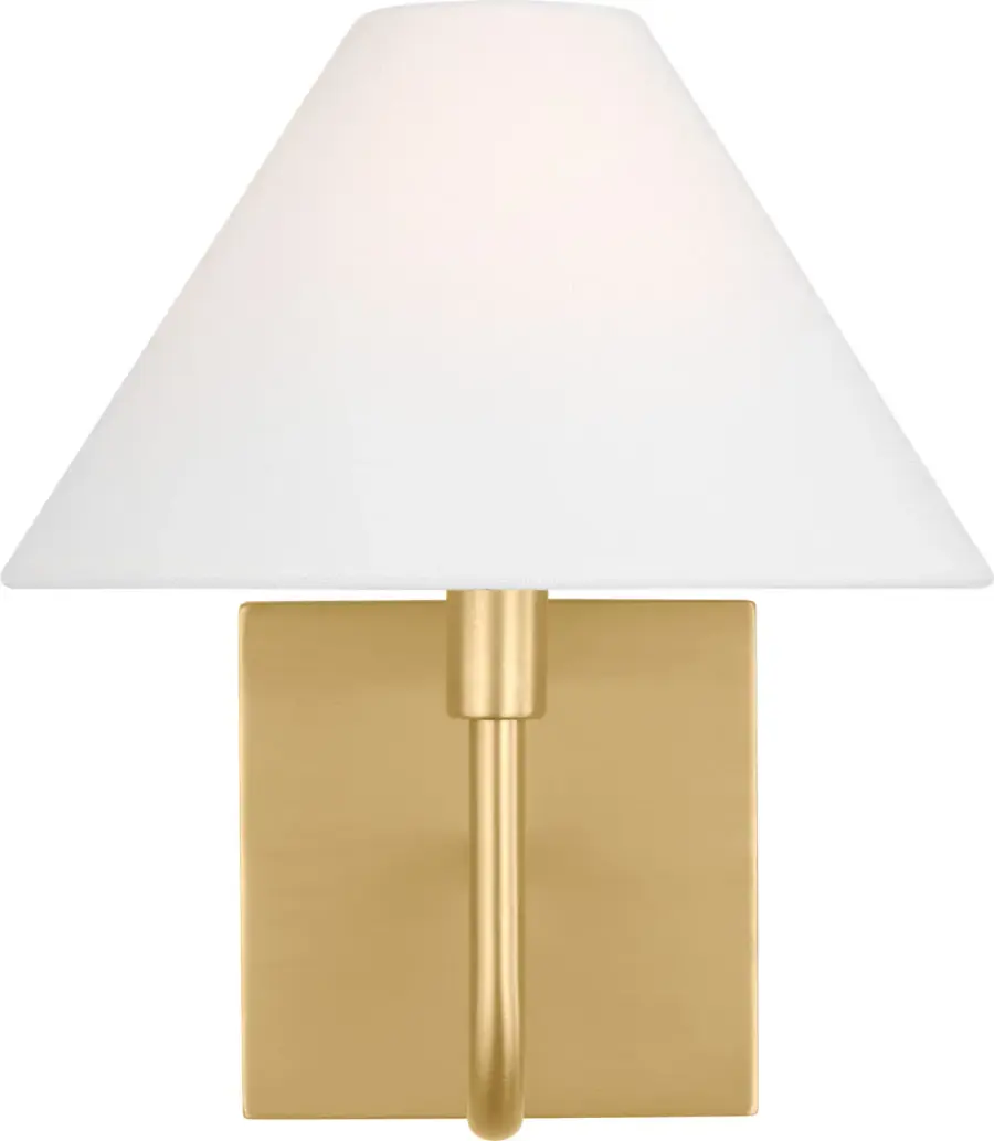 Eldon Small Sconce in Satin Brass - Image 1