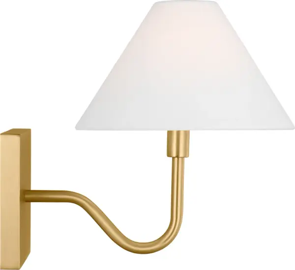 Eldon Small Sconce in Satin Brass - Image 3