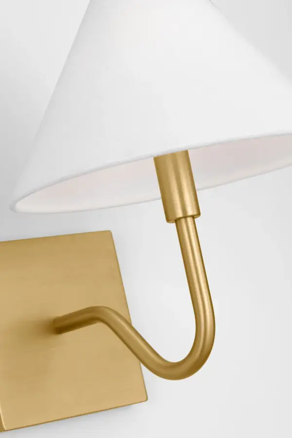 Eldon Small Sconce in Satin Brass - Image 4