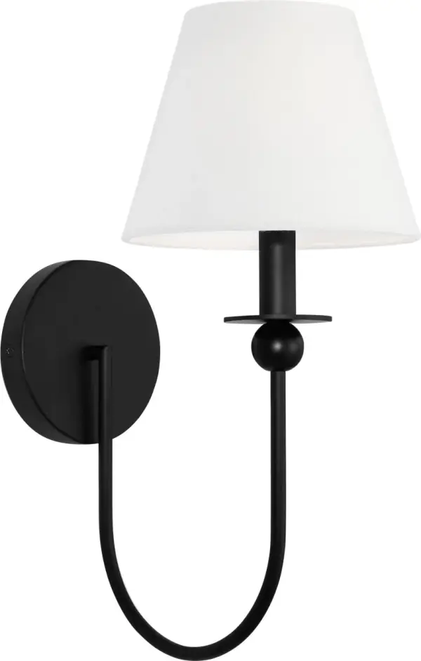 The Elsay Small Sconce delivers contemporary style in a compact form factor. Its Midnight Black finish provides dramatic contrast and modern sophistication, making it ideal for hallways, bathrooms, and accent lighting applications. - alternate view