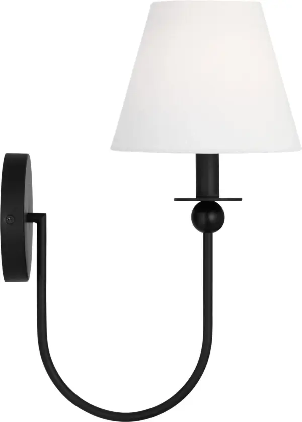 Elsay Small Sconce in Midnight Black - Image 4