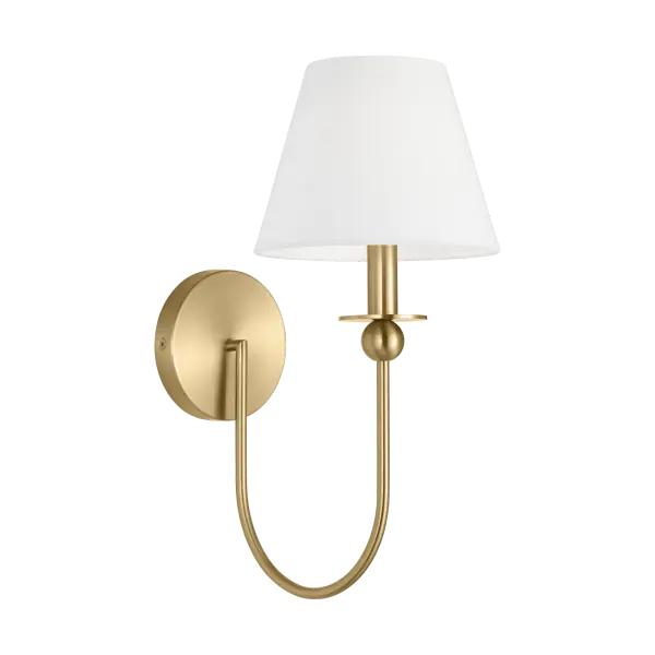 Elsay Small Sconce in Satin Brass - Image 3