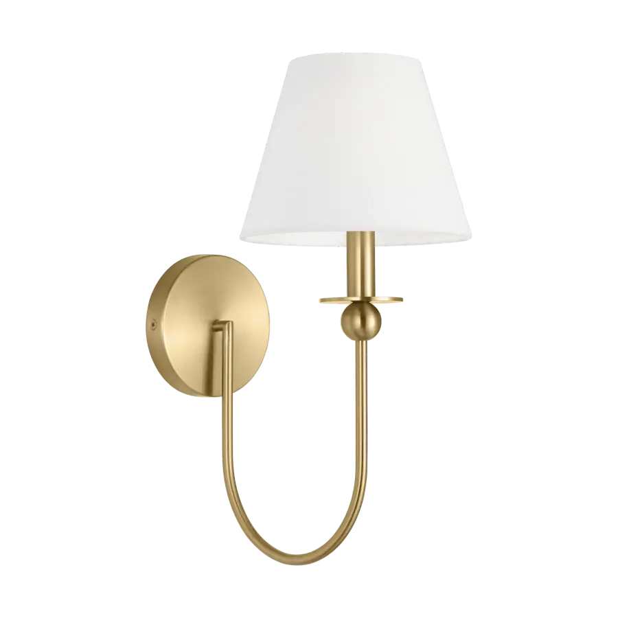 Elsay Small Sconce in Satin Brass - Image 3