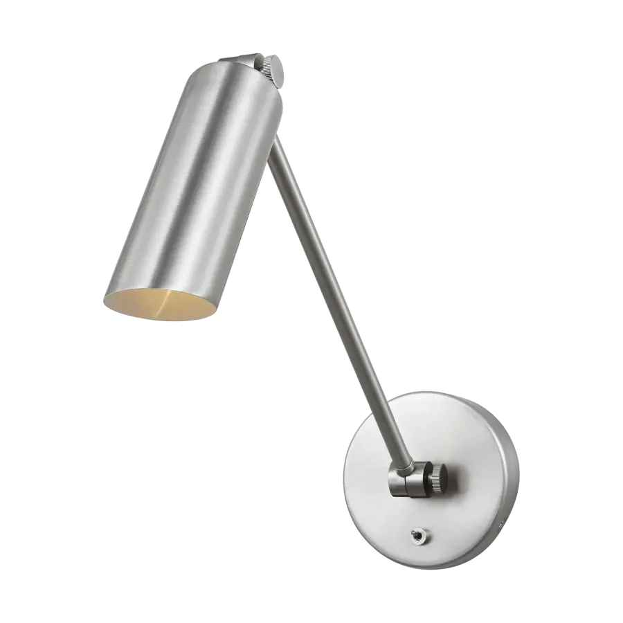 Frasar Medium Arm Sconce in Brushed Nickel - Image 1