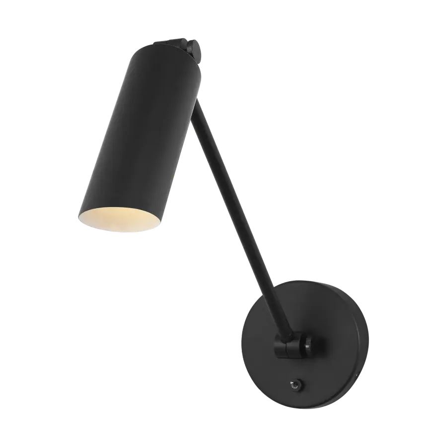Frasar Medium Arm Sconce in Midnight Black - Image 1
