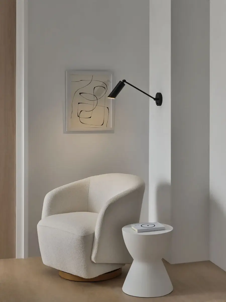 Frasar Medium Arm Sconce in Midnight Black - Image 8