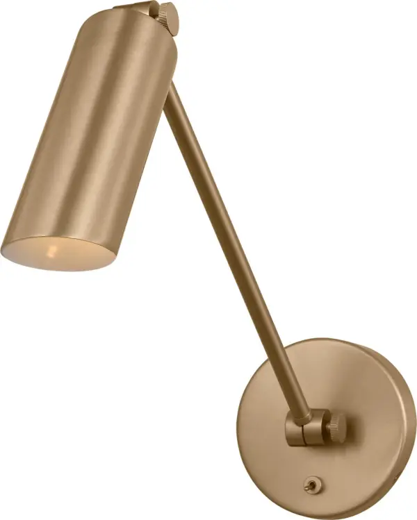 The Frasar Medium Sconce combines classic arm styling with a refined satin brass finish, offering versatile lighting for bathrooms, hallways, and bedrooms. Its transitional design bridges traditional and modern aesthetics. - alternate view