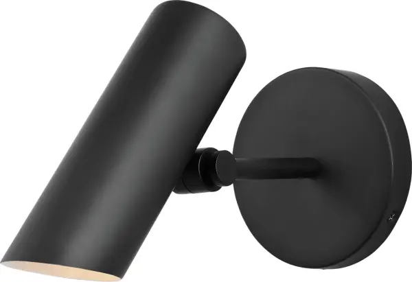 The Frasar Small Sconce delivers contemporary style in a compact form factor. Its midnight black finish provides dramatic contrast and modern sophistication, making it ideal for hallways, bathrooms, and accent lighting applications. - alternate view