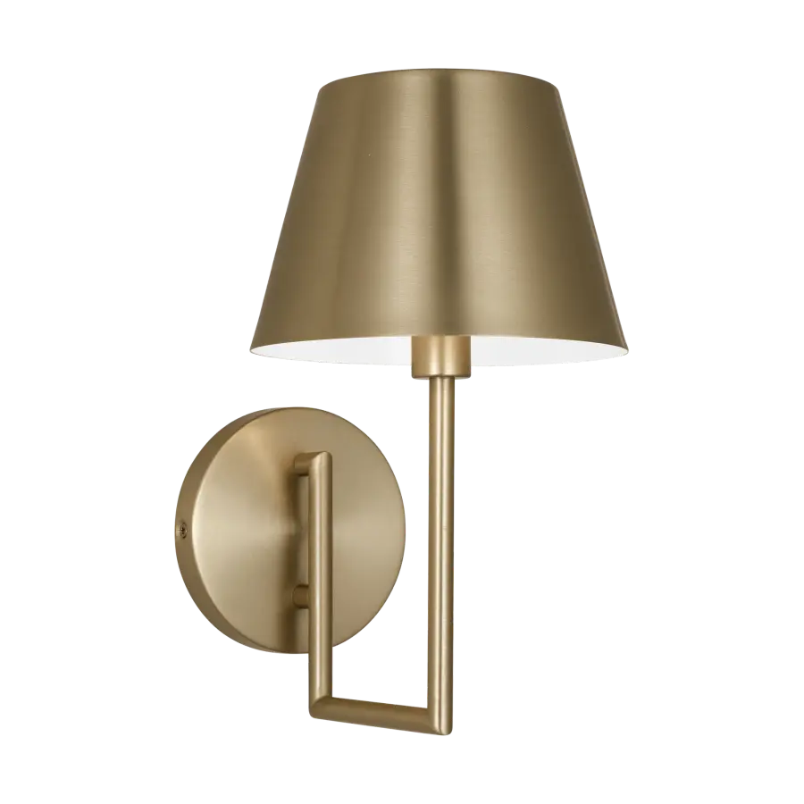 Ender Small Sconce in Satin Brass - Image 1