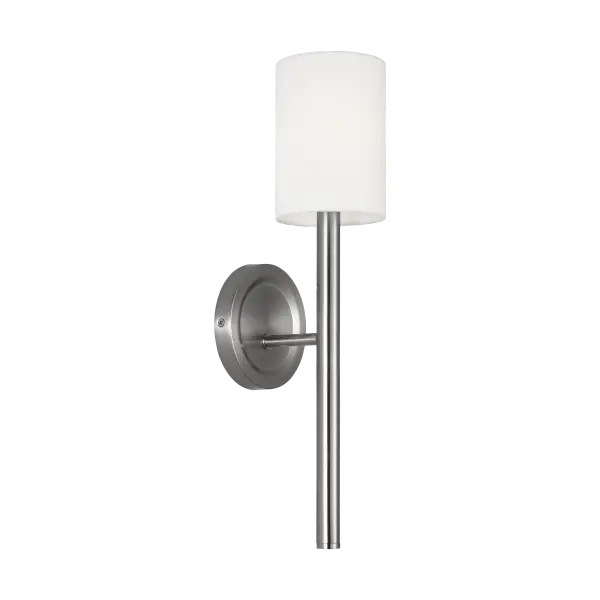Egmont Tall Sconce in Brushed Nickel - Image 1