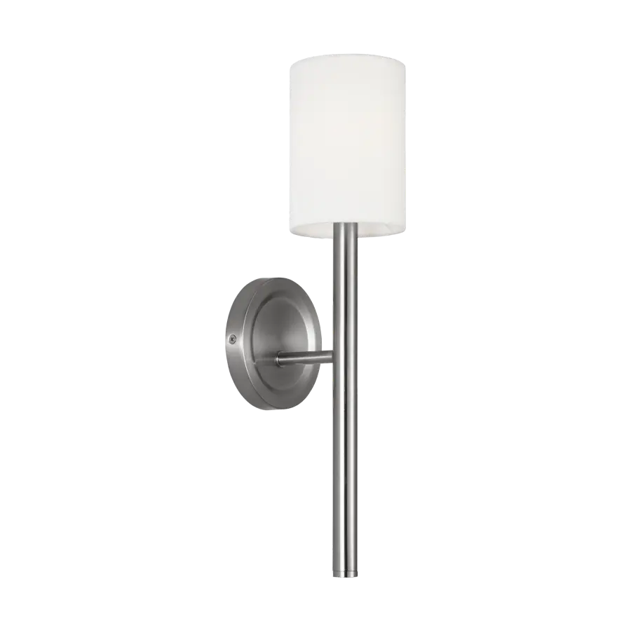 Egmont Tall Sconce in Brushed Nickel - Image 1