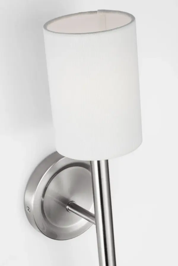 Egmont Tall Sconce in Brushed Nickel - Image 8