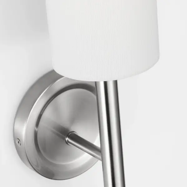 Egmont Tall Sconce in Brushed Nickel - Image 9