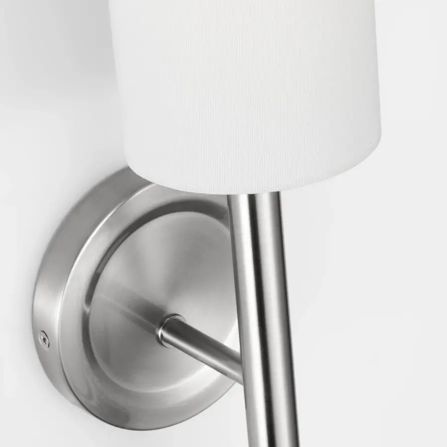 Egmont Tall Sconce in Brushed Nickel - Image 9