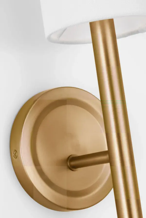 Egmont Tall Sconce in Satin Brass - Image 5