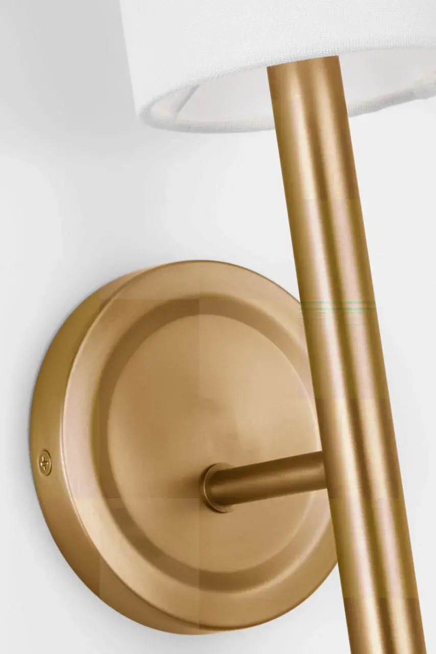 Egmont Tall Sconce in Satin Brass - Image 5