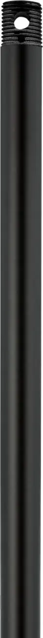 Coastal Fan 12" Threaded Downrod in Midnight Black