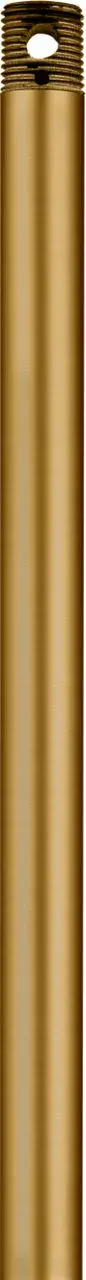 Threaded Fan Downrod in Burnished Brass - 48"