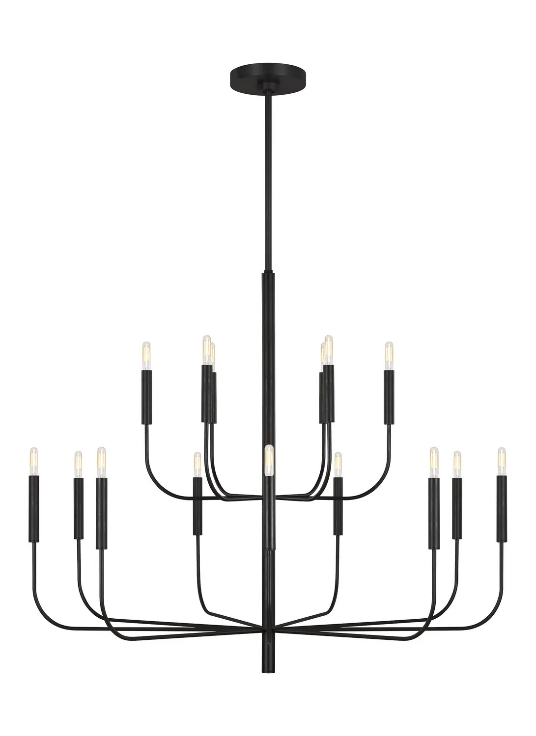 Brianna 15-Light Chandelier in Aged Iron