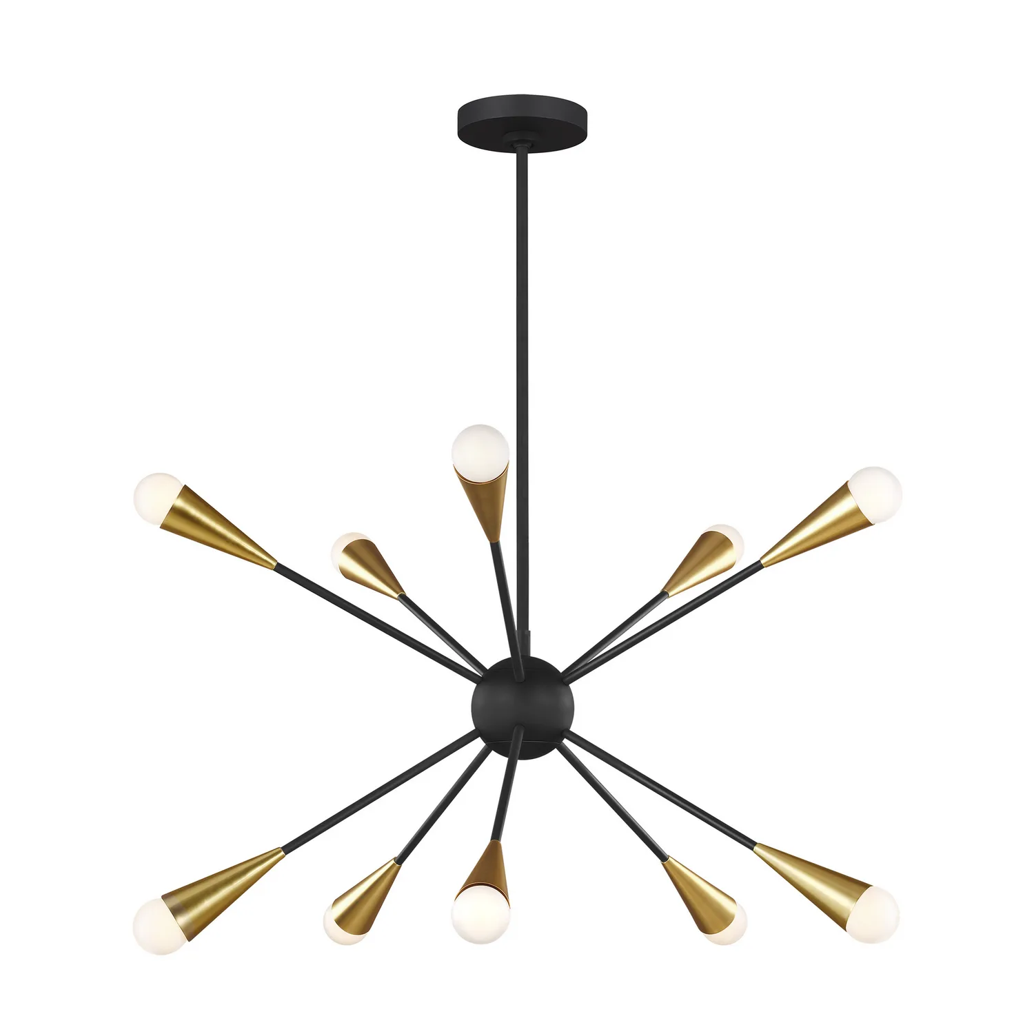 Jax 10-Light Chandelier in Midnight Black