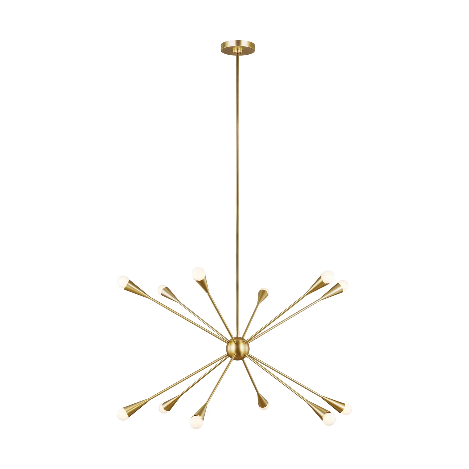 Jax 12-Light Chandelier in Burnished Brass