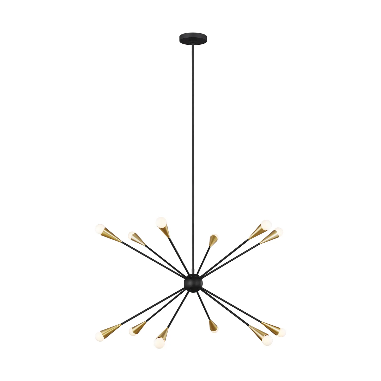 Jax 12-Light Chandelier in Midnight Black