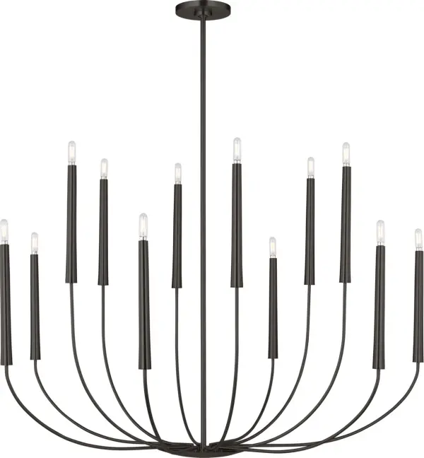 The Lois 48" Chandelier combines Ellen DeGeneres' signature minimalist aesthetic with bold sculptural presence. Its expansive scale and graceful sweeping arms create a striking centerpiece that balances modern simplicity with artistic sophistication.
