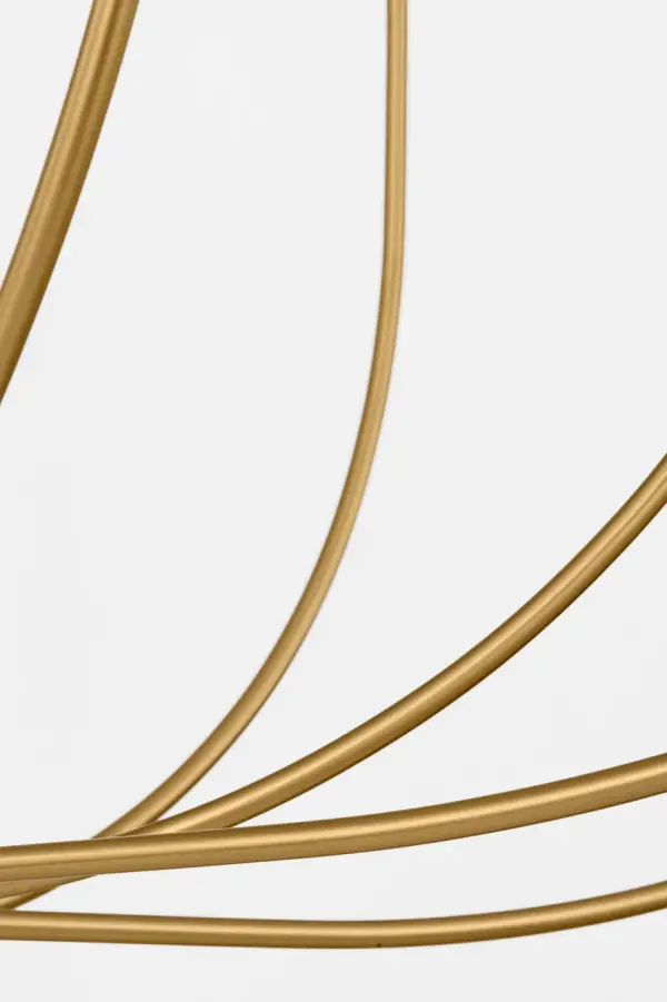 The Lois 48" Chandelier combines Ellen DeGeneres' signature minimalist aesthetic with bold sculptural presence. Its sweeping arms and expansive scale create a refined centerpiece that elevates any space with understated sophistication. - alternate view