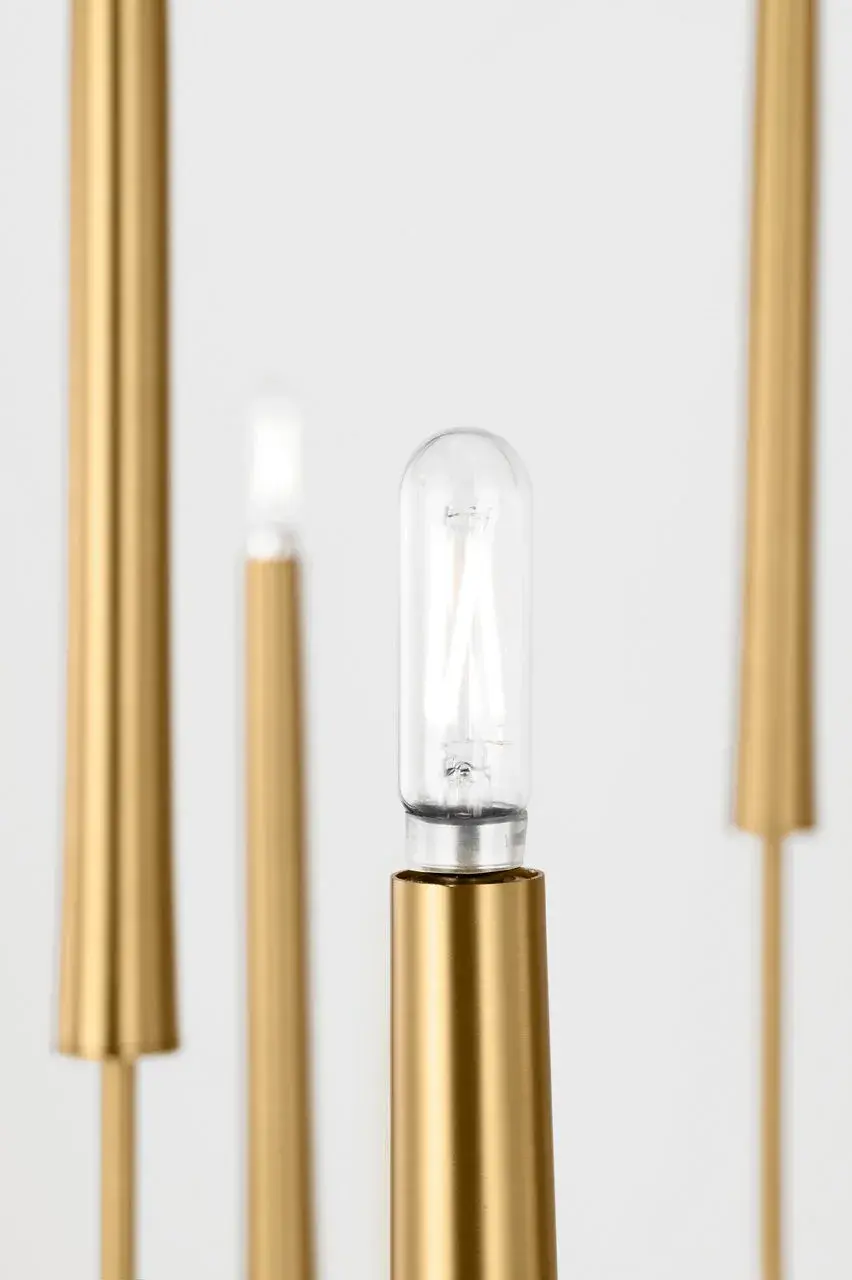 Lois 48" Chandelier in Burnished Brass - Image 3