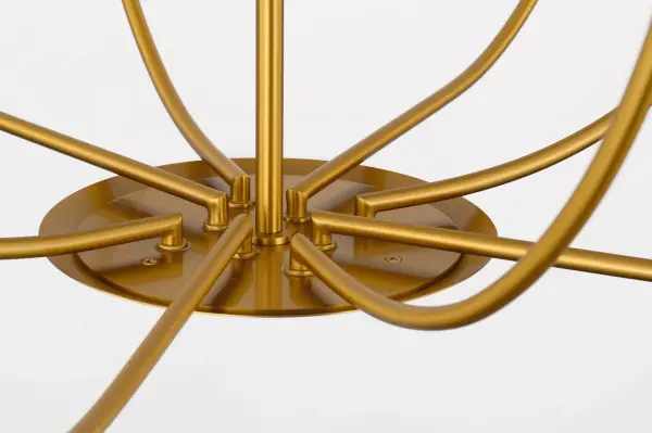 Lois 34" Chandelier in Burnished Brass - Image 3
