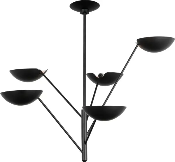 Nevel Tall Chandelier in Aged Iron - Image 2