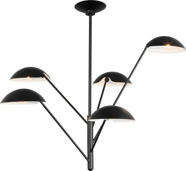 Nevel Tall Chandelier in Aged Iron - Image 6