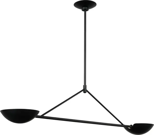 Nevel Medium Linear Chandelier in Aged Iron - Image 4
