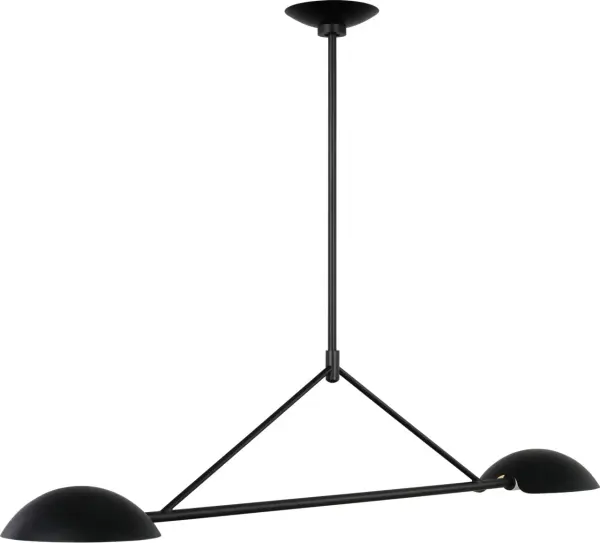 Nevel Medium Linear Chandelier in Aged Iron - Image 6