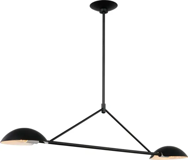 Nevel Medium Linear Chandelier in Aged Iron - Image 7