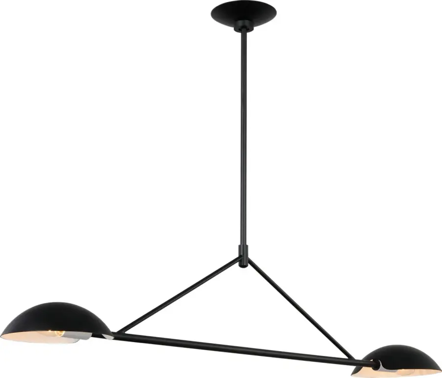 Nevel Medium Linear Chandelier in Aged Iron - Image 7