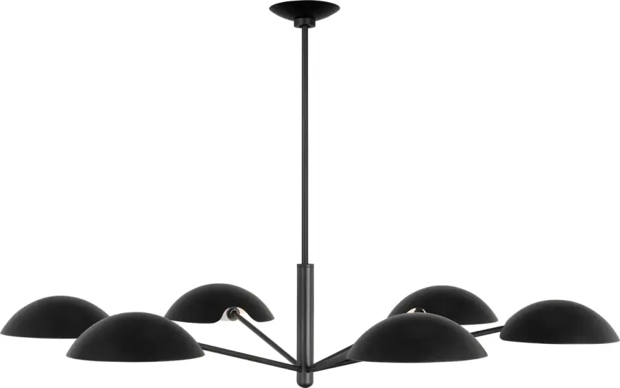 Nevel Extra Large Chandelier in Aged Iron - Image 4