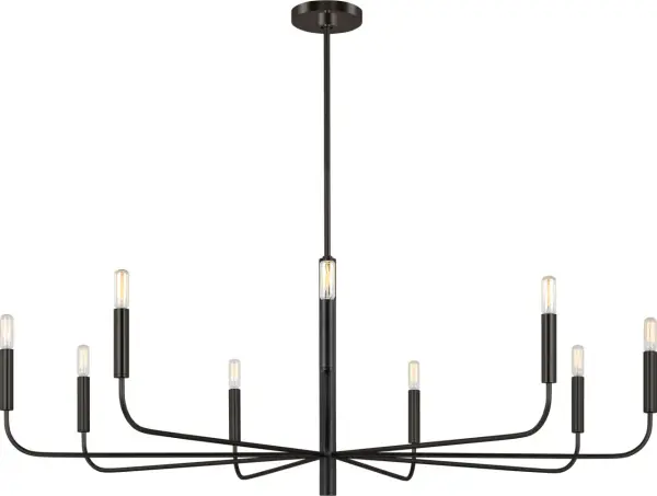 Brianna Wide Chandelier in Aged Iron - Image 2