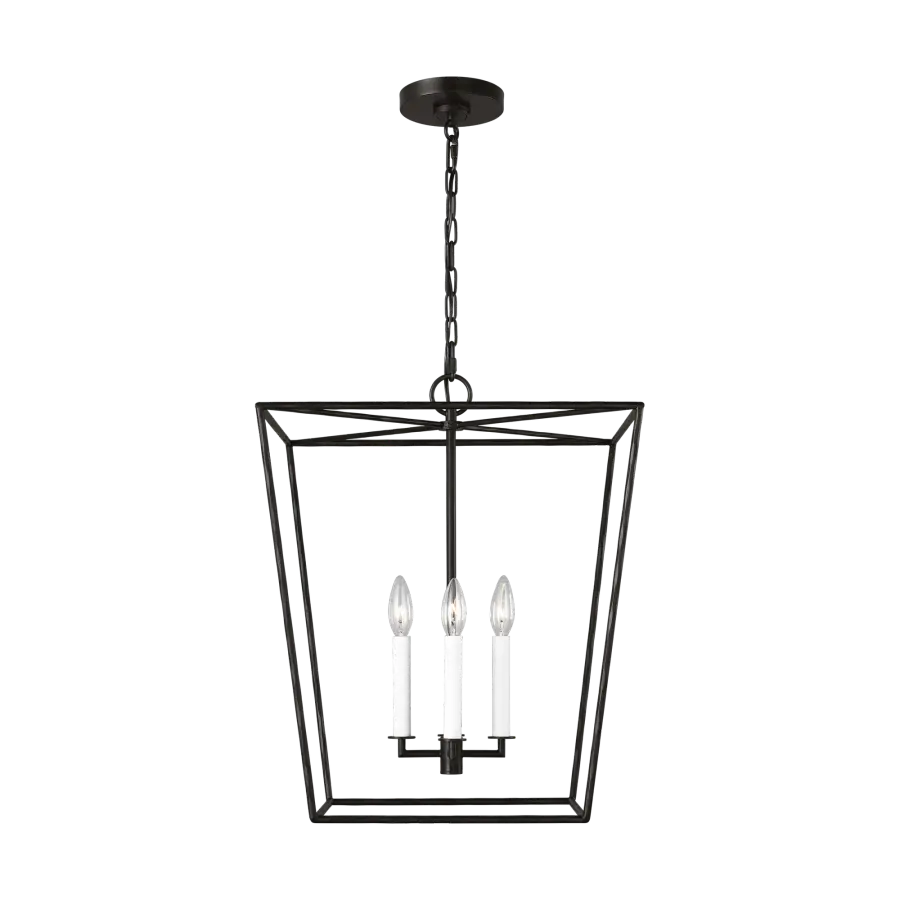 Viota Medium Lantern in Aged Iron - Image 1