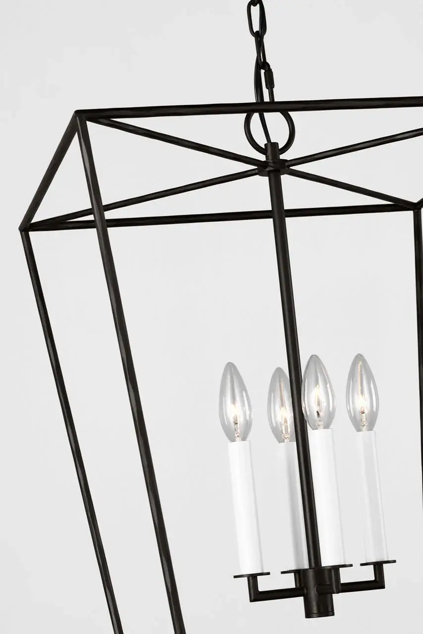 Viota Medium Lantern in Aged Iron - Image 8