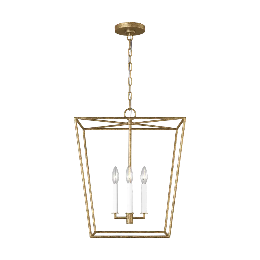 Viota Medium Lantern in Casted Gild - Image 1